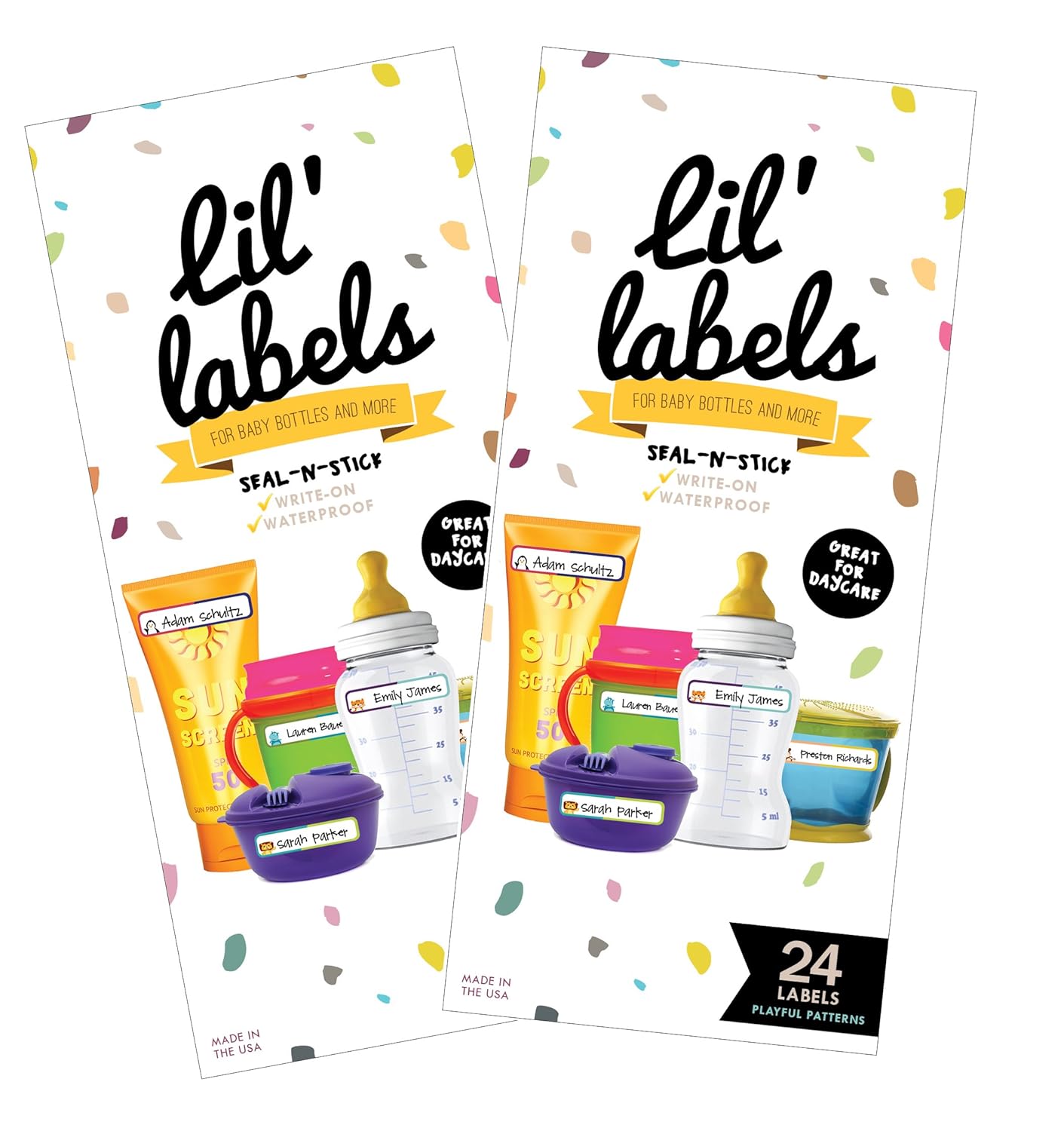 Removeable, Write-On Food Labels, Waterproof, Multipurpose, Freezer Safe, Self-Laminating Label, Dishwasher-Safe for Home Organization and Kitchen Labels (All-Purpose White), Made in The USA