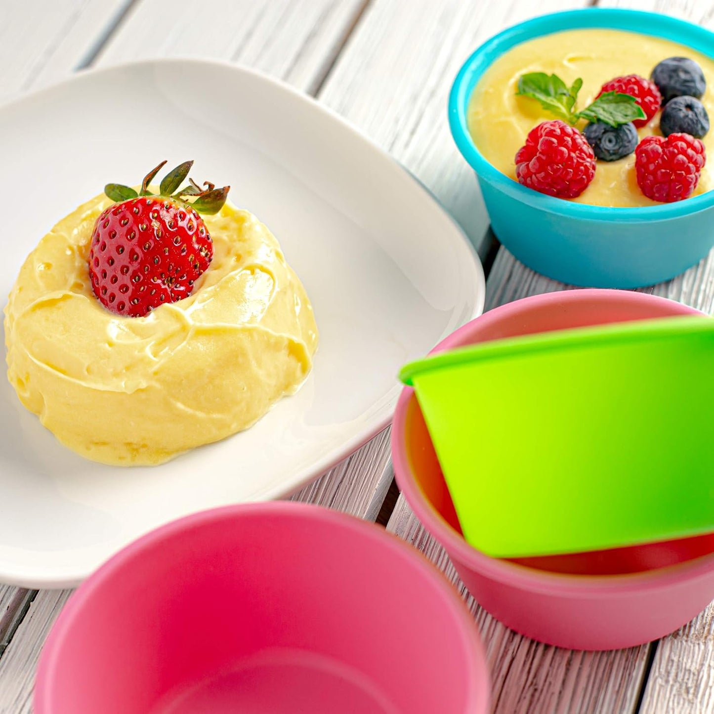 Bakerpan Silicone Jumbo Muffin Liners for Baking - Set of 8 Large 3.5 Inch Air Fryer Muffin Cups & Jumbo Cupcake Liners for Egg Bites, Quiche, Cheesecake & Muffins - Non-Stick, BPA-Free