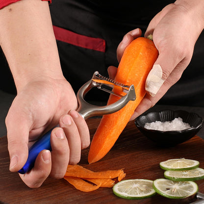 Vegetable Apple Peelers for Kitchen, Fruit, Carrot, Veggie, Potatoes Peeler, with Ergonomic Non-Slip Handle Sharp Stainless Steel Blade Good Sturdy with Julienne Function, 2-in-1, Silver