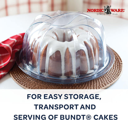Nordic Ware Cakes and Cupcakes Carrier, Blue