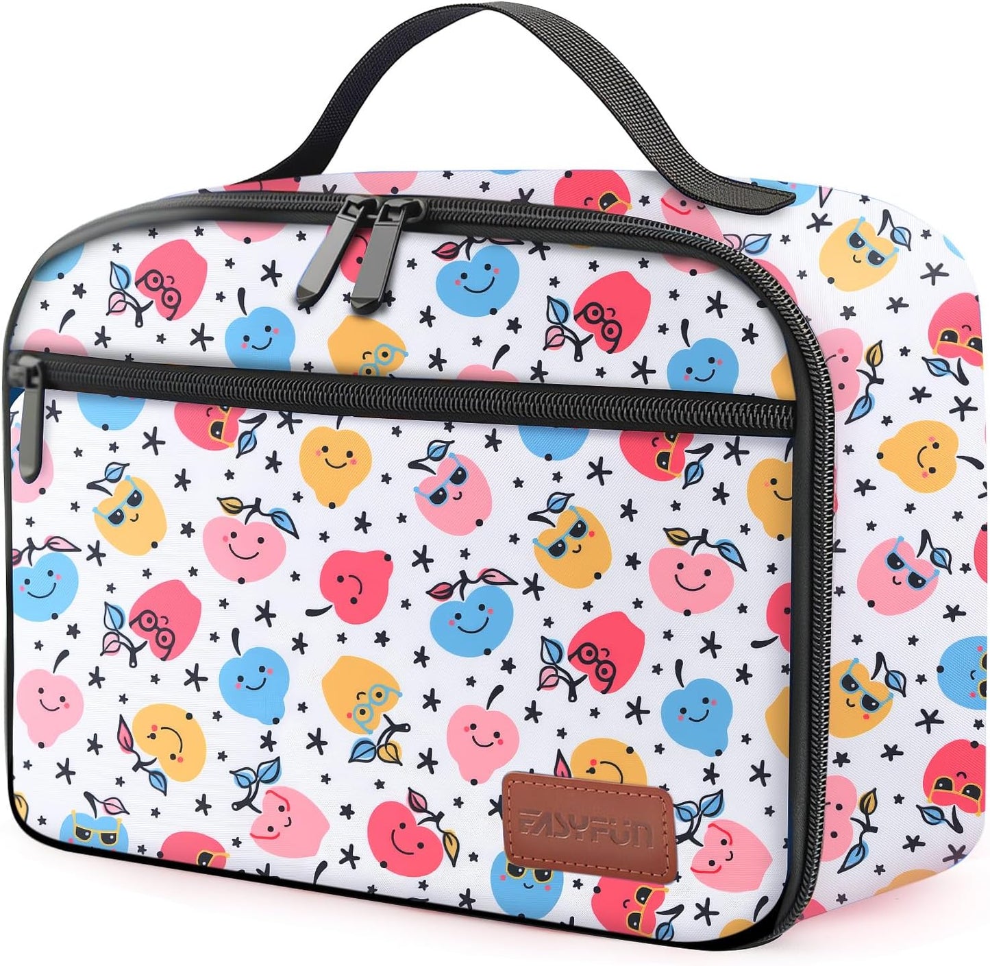Lunch Box Kids, Lunch Bags for Women Men, Insulated Cooler Reusable Cute Lunch Containers for Boy & Girls, Adults Leak Proof Large Lunch Tote Bags for School, Work, Travel, Picnic Outdoor and Beach