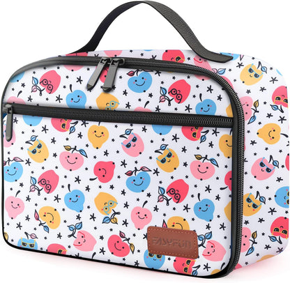 Lunch Box Kids, Lunch Bags for Women Men, Insulated Cooler Reusable Cute Lunch Containers for Boy & Girls, Adults Leak Proof Large Lunch Tote Bags for School, Work, Travel, Picnic Outdoor and Beach