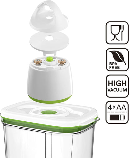 FOSA Vacuum Seal Containers (3-Pack, 34oz) – Airtight Food Storage Containers for Freshness | BPA-Free, Dishwasher Safe | Ideal for Meal Prep, Leftovers, Dry Goods (Pump Sold Separately)