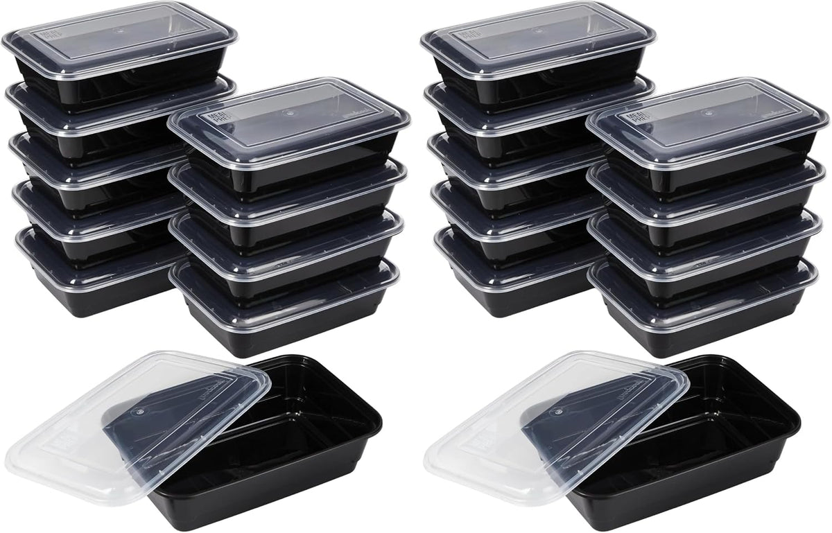 GoodCook Meal Prep Containers, Single Compartment 10-Pack