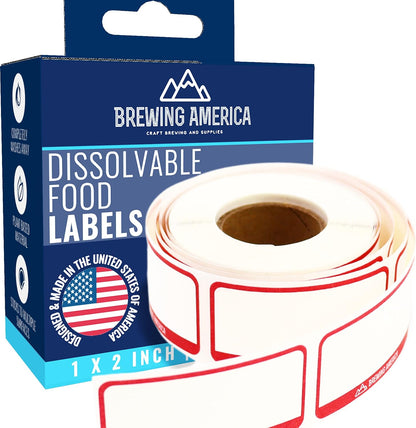 Dissolvable Food Labels for Food Containers - 250qty Made in USA - 1x2 Inches - Wash-Off Labels for Meal Prep, Pantry, Freezer and Mason Jars – No Scrubbing, No Residue - Teal