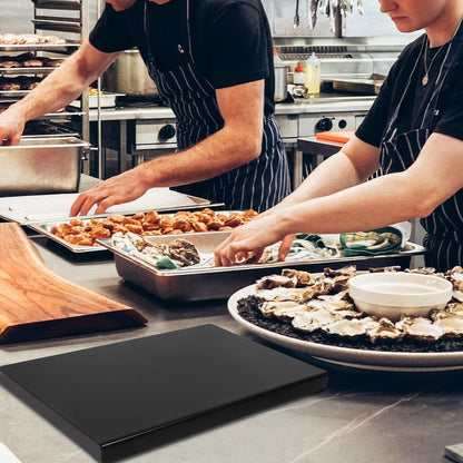 TOYANDONA Non-slip Acrylic Cutting Board 43x28cm Black 3mm Kitchen Chopping Mat for Fruits, Vegetables, and Meat Food Preparation