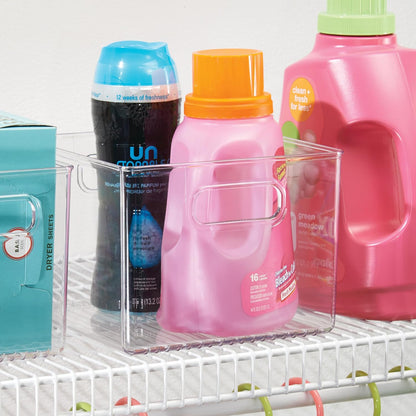 iDesign Pantry Storage Bin with Handles for Kitchen Cabinets or Fridge - Clear - Made in USA
