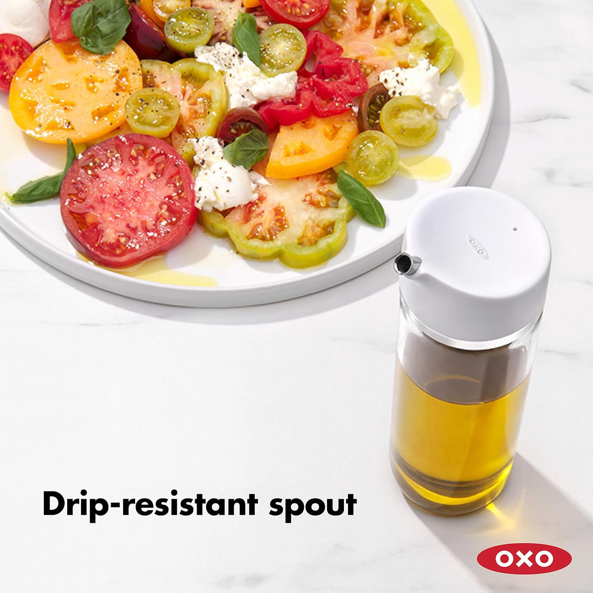 OXO Good Grips Precision Pour Glass Dispenser for Soy Sauce, Oil – 5 oz