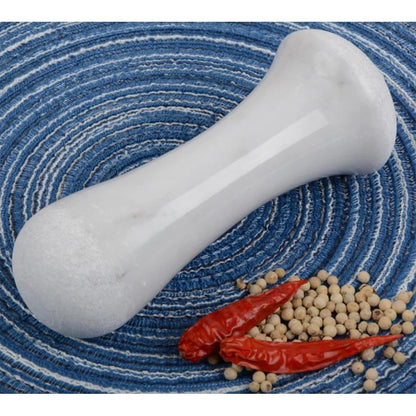 Tianman Marble Replacement Pestle 5.9" Length Polished, Use Pestle on Both Ends (Only Pestle Mortar Not Included) (Grey Marble Polished)