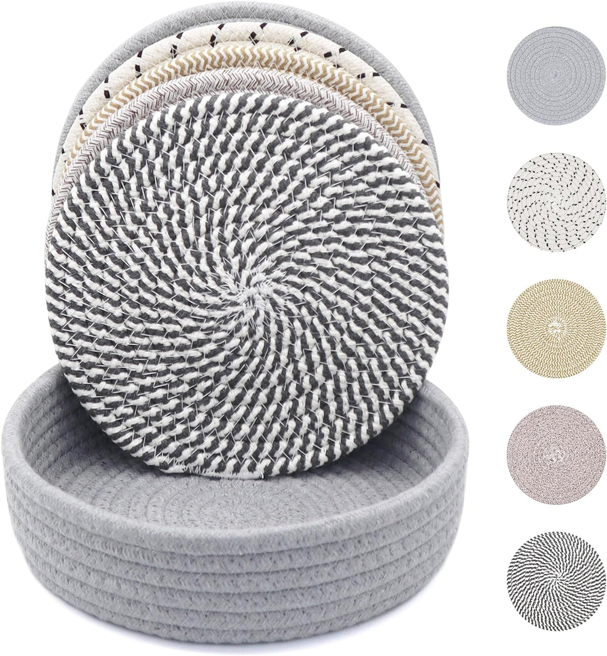 8 Inch Trivets for Hot Dishes, Hot Pots and Pans, 6 Pcs