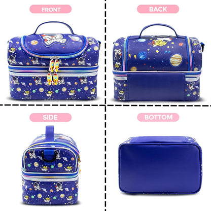 RLGPBON Lunch Bag Kids,Boys Lunch Box,Space Lunch Bag Toddler Teen Boys,School Daycare Cute Travel bags