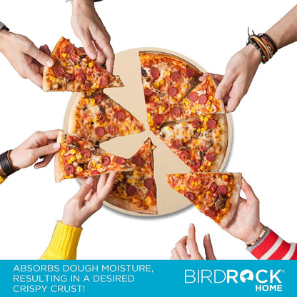 BIRDROCK HOME Pizza Stone for Oven and Grill, 16”