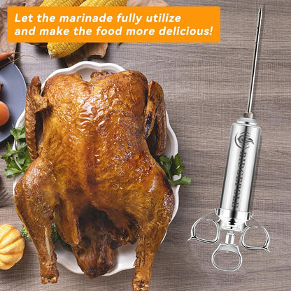 Meat Injector, Marinade Injector with 3 Marinade Needles