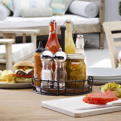 Pfaltzgraff Anvil Cage Condiment Table Caddy