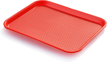New Star Foodservice Fast Food Tray, Set of 12 (Black, 12 by 16-Inch)