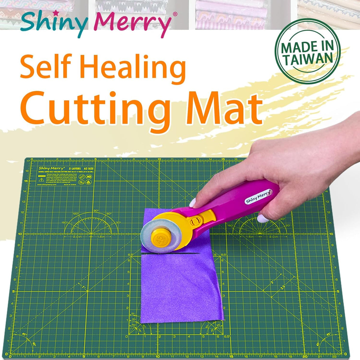 Self Healing Cutting Mat A3 12"x 18" Double Sided Pink Mat