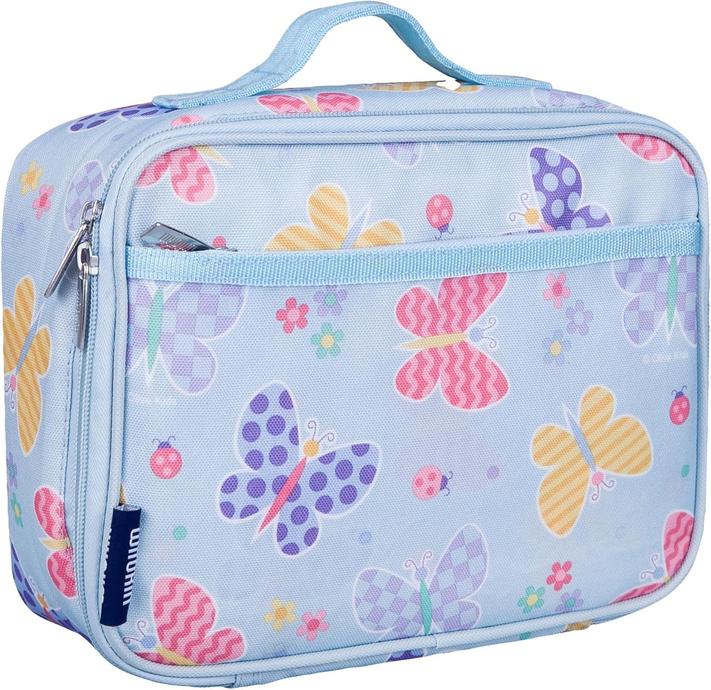 Wildkin Kids Insulated Lunch Box, Keeps Food Hot or Cold, BPA-Free with Mesh Pockets & Easy-Clean Lining – Ideal for School, Travel & Daycare – Holographic
