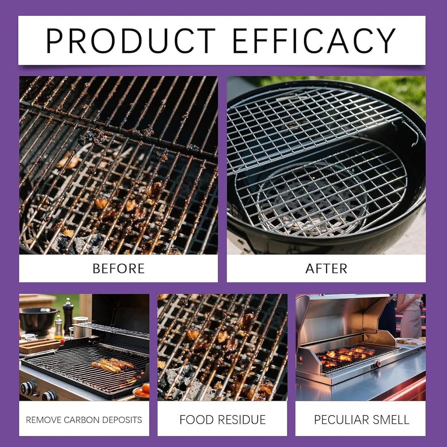 Fast-Acting Heavy-Duty Grill Degreaser Spray, 120 Ml BBQ Heavy Duty Degreaser Grill for Outdoor Grills, Professional BBQ Cleaner for Grates and Smoker