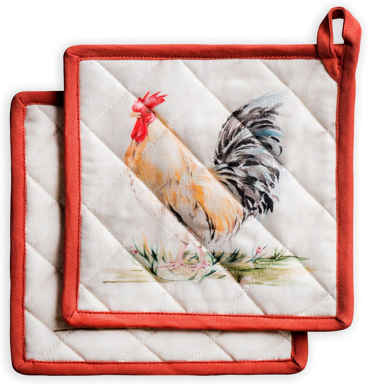 Maison d' Hermine Pot Holders 100% Cotton Potholders (8" x 8") - Colors B