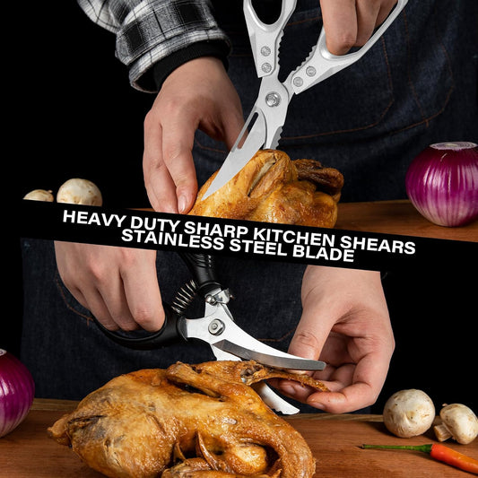2PCS Kitchen Shears Set, Heavy Duty Poultry Shears for Food, Come Apart