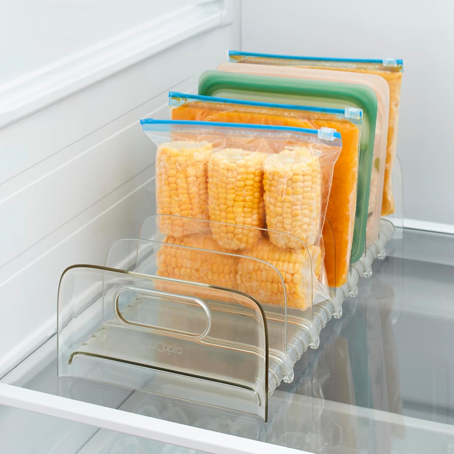 YouCopia FreezeUp Freezer Food Block Maker, 2 Cup, 2-Pack, Meal Prep Bag Container to Freeze Leftovers and Soup