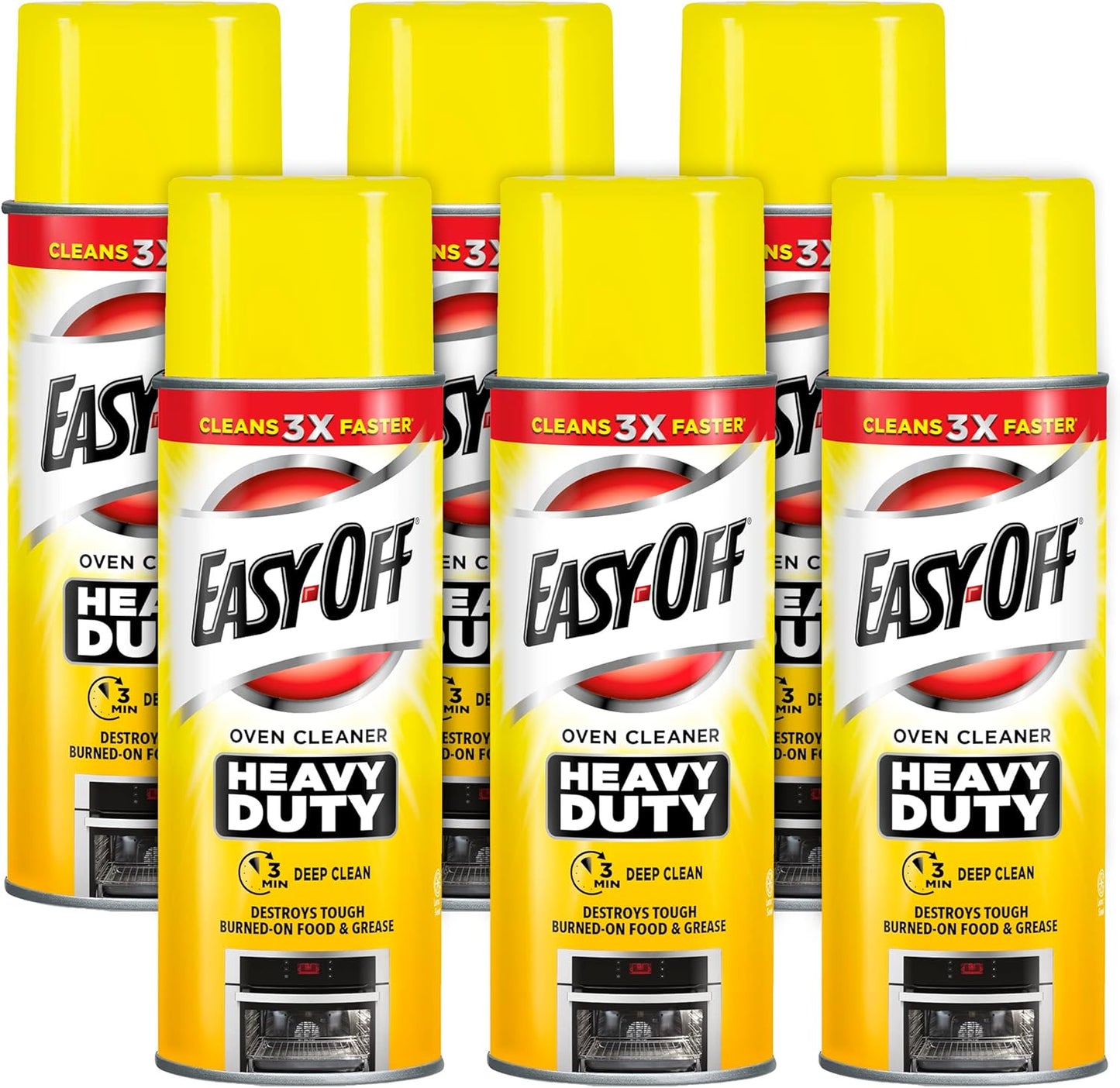 Easy-Off Heavy Duty Oven Cleaner Foam, Removes Grease & Burned-On Food, For Ovens, Grill Grates & More 14.5oz