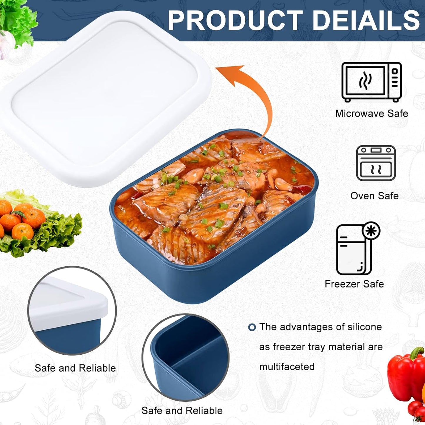 8 PCS 1 Cup Silicone Freezer Molds with Lids, Reusable Leak-Proof Soup Containers, Ice Trays Food Storage Trays for Meal Prep, Soups, Sauces, Stews, Dishwasher Safe(Grey, 250, Milliliters)