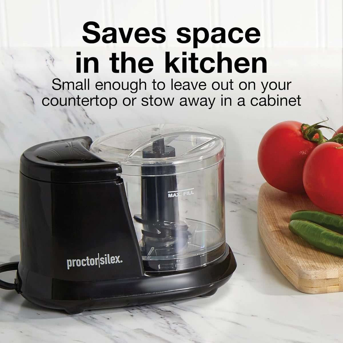 Proctor Silex Durable Electric Vegetable Chopper & Mini Food Processor