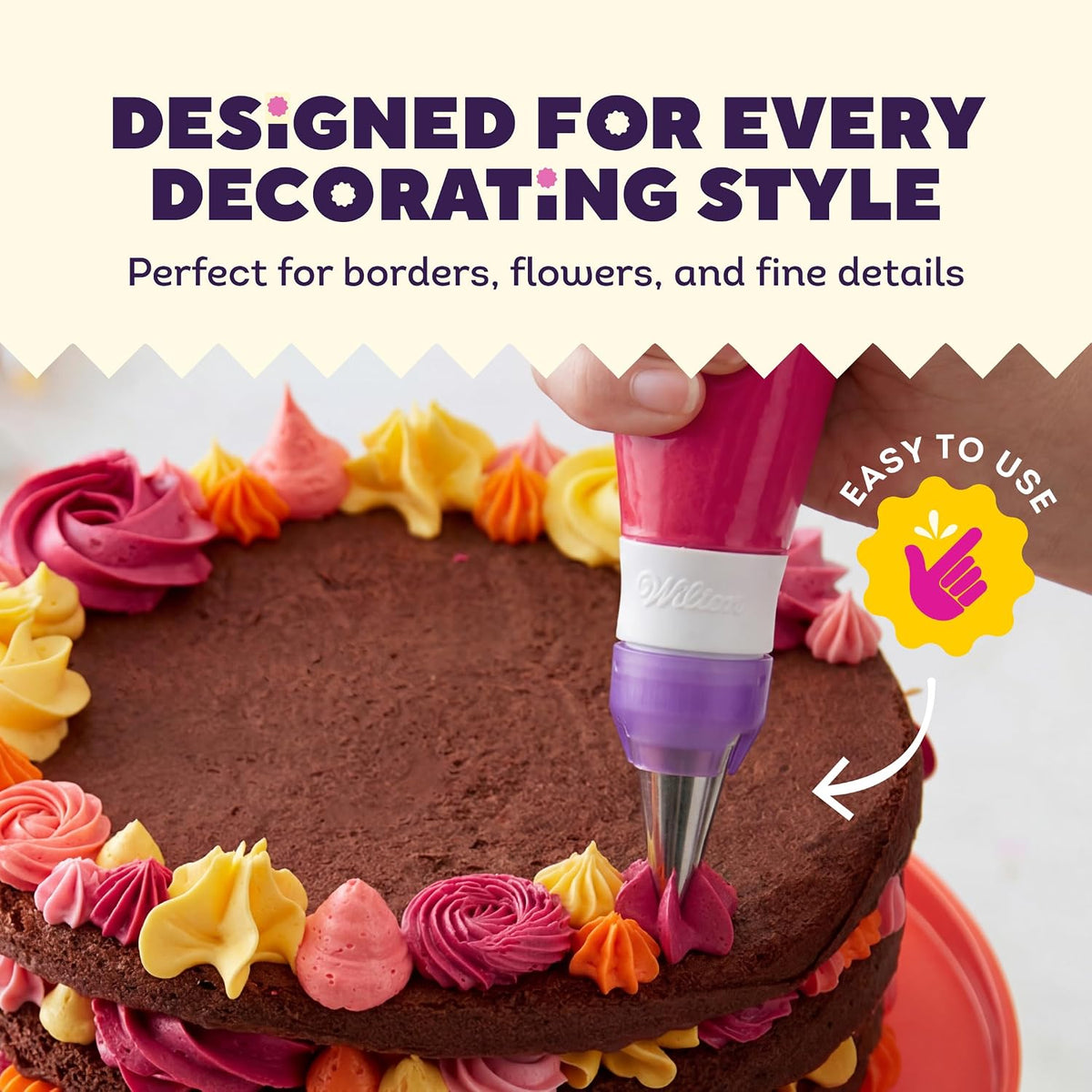 Wilton Master Cake Decorating Piping Tips Set, with Case
