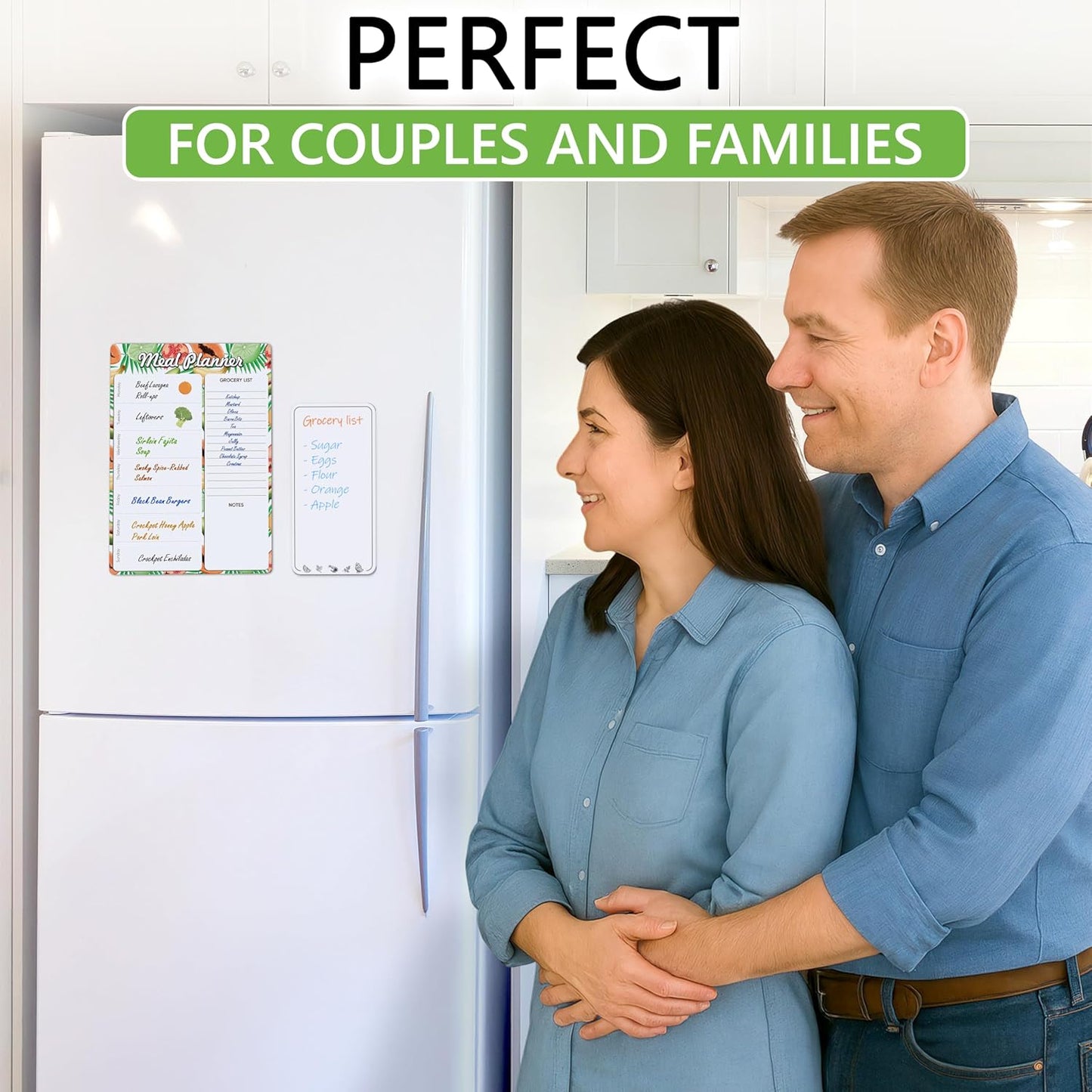 Weekly Dinner Menu Board for Kitchen A4-8.5x12 Black Magnetic Weekly Meal Planner for Fridge Dry Erase Weekly Menu Boards Magnetic Menu for Refrigerator Food Menu Boards Week Chalkboard Menu Board