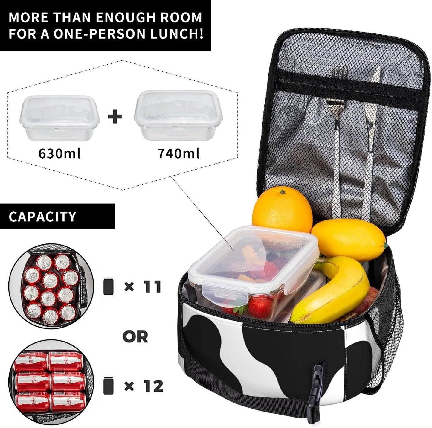 Purple Axolotl Lunch Box Lunch Box Reusable Insulated Totes Lunch Bag Thermal Cooler For Boy Girls School Men Women Beach Picnic Travel