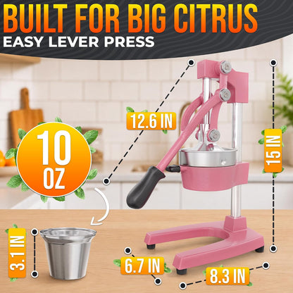 NADOBA Lemon Squeezer and Lime Squeezer, Max Extraction Citrus Hand Juicer