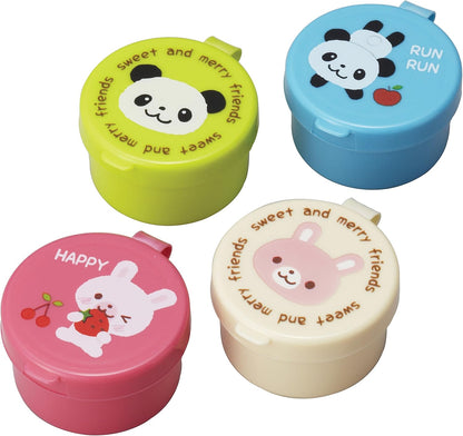 CuteZCute Mini Condiment Mayo Container for Bento Lunch Box, Blue/Pink/Green/Cream
