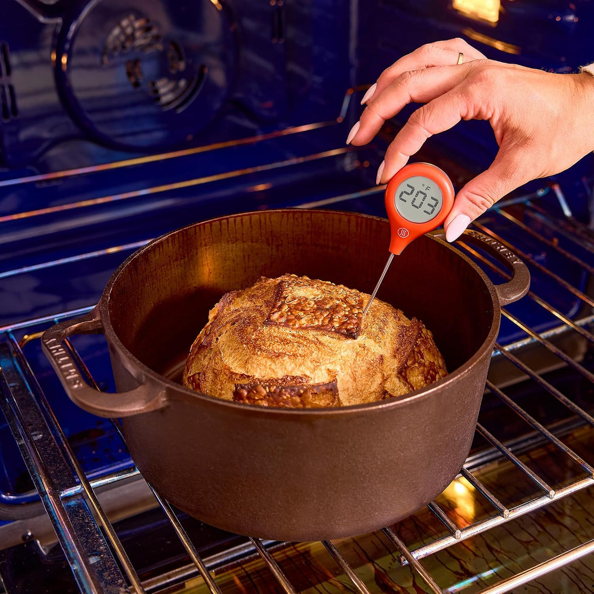 ThermoWorks ThermoPop 2 — Best Value Instant Read Thermometer - Cayenne Pepper Red