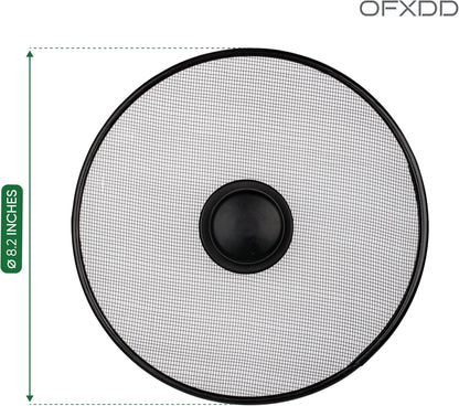 Stainless Steel Lid Splatter Screen - Set of 2: 8,2" & 10" - Frying Pan Oil Splash Guard