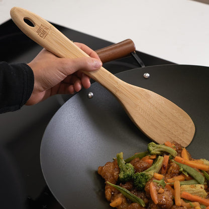 Joyce Chen Burnished Bamboo Wok Spatula, 15-Inch