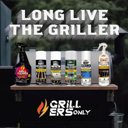 Grill Cleaner Spray & Degreaser | Heavy-Duty Grill Spray for BBQ, Griddles & Cast Iron Cleaner - Professional Outdoor Kitchen Formula - 35.2 fl oz.