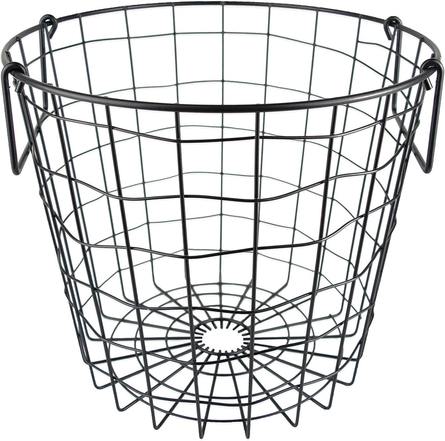 DII Metal Wire Mesh Stackable Utility Storage Bin, Small Round, 12x12x10", Bronze