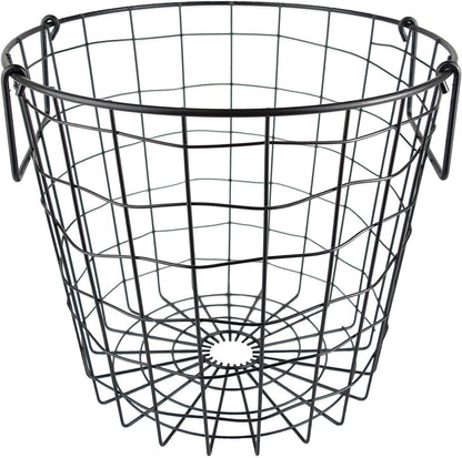 DII Metal Wire Mesh Stackable Utility Storage Bin, Small Round, 12x12x10", Bronze