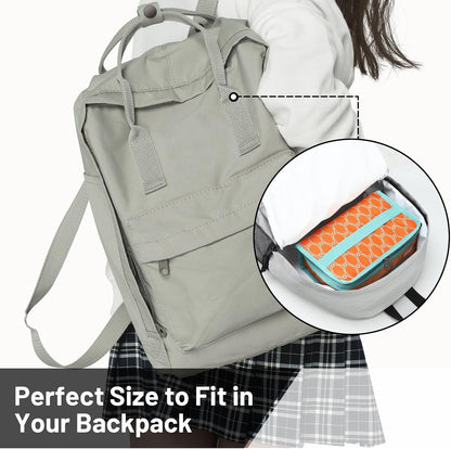MIER Small Lunch Bag for Kids & Adults Compact Insulated Lunch Box Portable Thermal Mini Cooler for Work School Travel, Bluesteel
