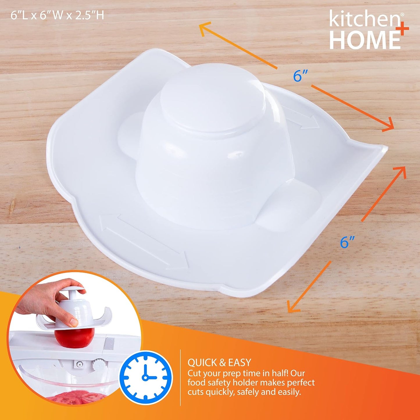 Kitchen + Home Food Safety Holder for Any Mandolin Slicer or Grater