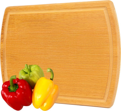 Greener Chef Luxury Bamboo Cutting Board Set of 3 with Glue-Free Surface Technology - Extra Spacious Wood Cutting Boards for Kitchen and XL Chopping Board Set - Replacements for Life
