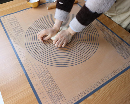 Silicone Pastry Mat 36x24 Inch Nonstick Baking Mat -Perfect for Dough, Pastry, Dough Rolling, Kneading Board, Pie Crust, Fondant, Pasta/Pizza, Kitchen Counter Mat