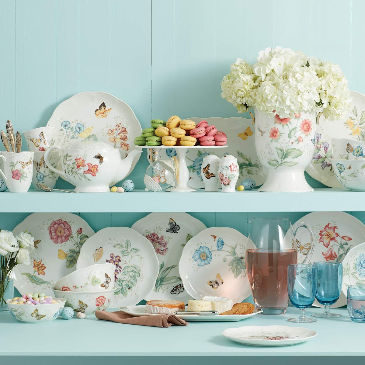 Lenox Butterfly Meadow Porcelain Trivet, 7 Inch