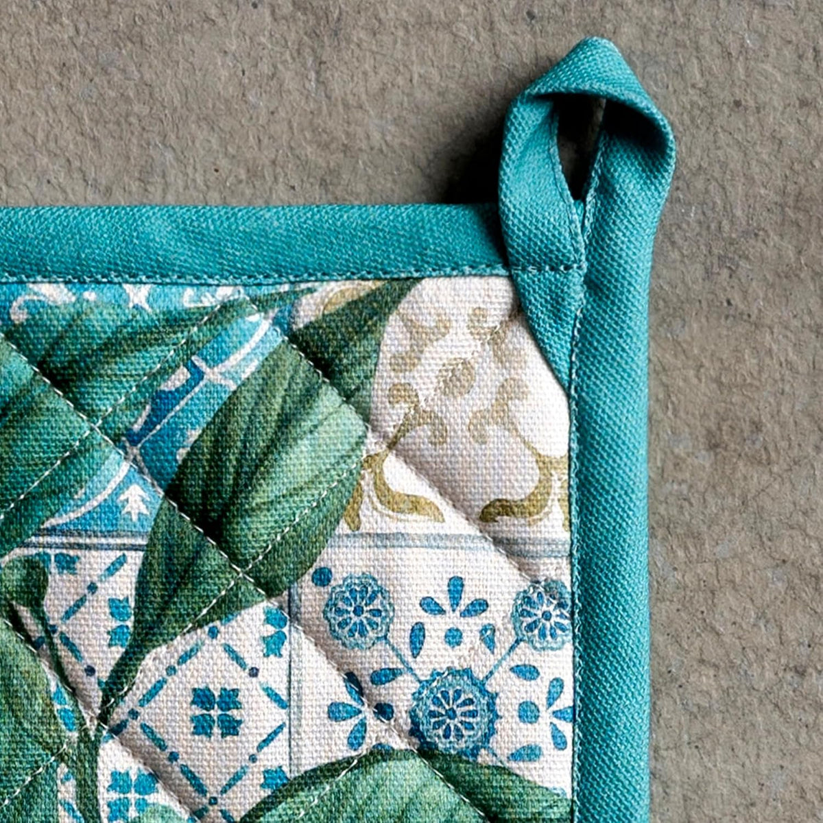 Maison d' Hermine 100% Cotton Oven Mitt & Pot Holder Set (7.5"x13" & 8"x8") - Colors C
