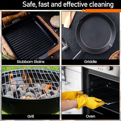 Heavy Duty Griddle Cleaning Brick with Handle, Grill Cleaner for Cleaning Flat top, Pumice Griddle Cleaning Stone Removing Stains for BBQ, Swimming Pool, Sink (5 Pack)