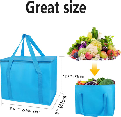 musbus Extra large XXXL Insulated Food Delivery Bag Cooler Bags Keep Food Warm Catering Therma Catering Bag for doordash 22x14x13 Cooler Bags Therma Shopper hot warming RED Pizza BLACK