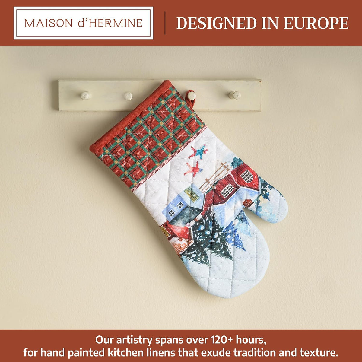 Maison d' Hermine Pot Holders 100% Cotton Potholders (8" x 8") - Colors A