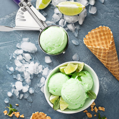 Reallnaive Ice Cream Scooper with Trigger, 4 oz, Gray