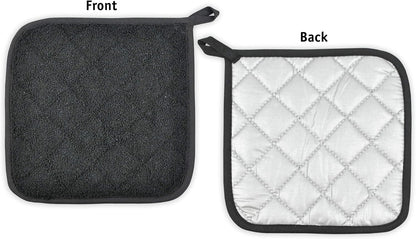 DII Basic Terry Collection Quilted 100% Cotton, Potholder, Nautical Blue